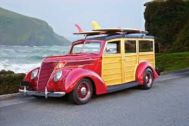 1937 Ford Woody Surf Wagon Photograph by Dave Koontz