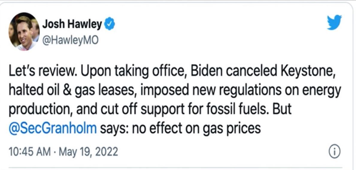 Hawley - No Effect on Gas Prices.JPG