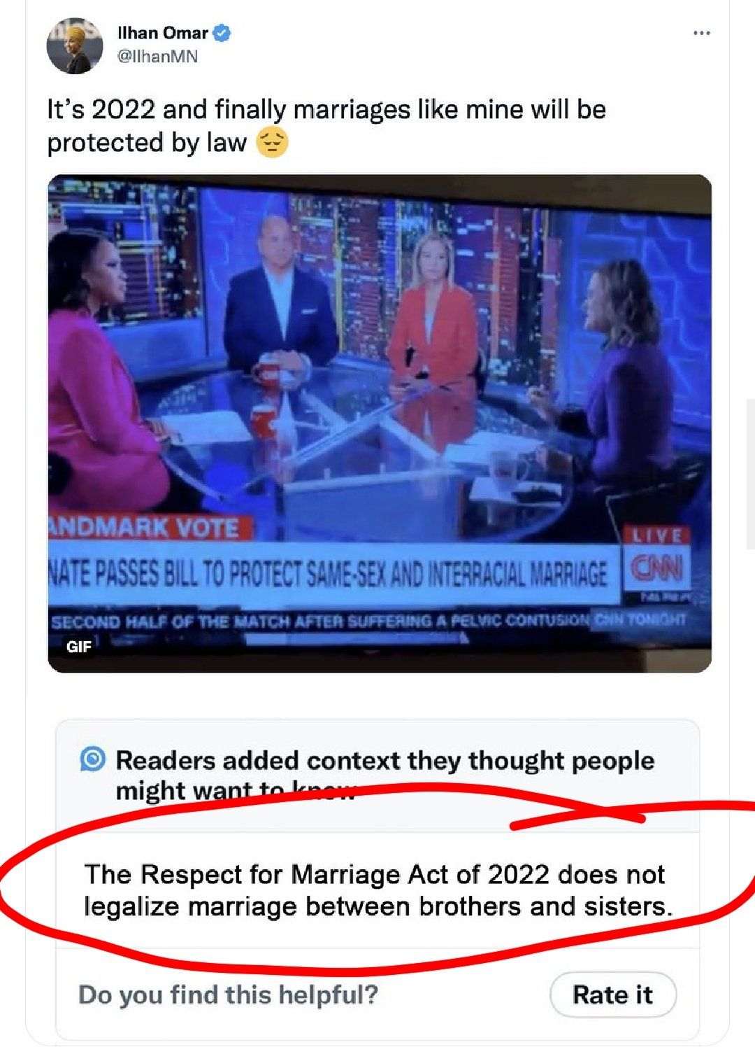 Ilhan Omar Fact-Checked - Marriage btw siblings not legalized.jpeg