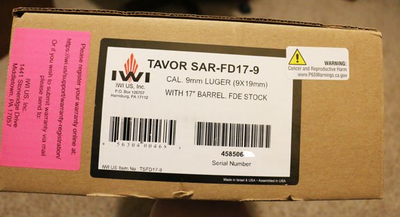 Tavor 9mm SAR FDE FOR SALE LABEL.jpg
