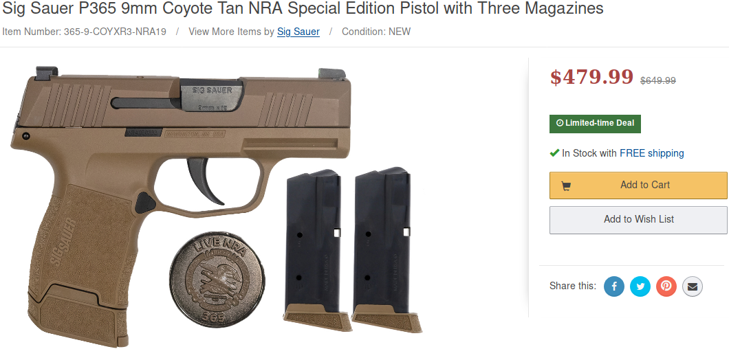 Screenshot_2024-03-13 Sig Sauer P365 9mm Coyote Tan NRA Special Edition Pistol with Three Maga...png