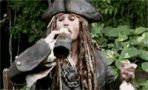 Cheers Jack Sparrow GIF - Cheers JackSparrow Rum GIFs